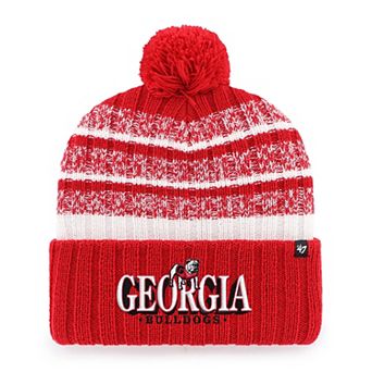 Men's '47 Red Georgia Bulldogs Tavern Cuffed Knit Hat with Pom