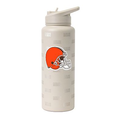 Logo Brands Cleveland Browns 34oz. Sand Ghost Quencher Bottle