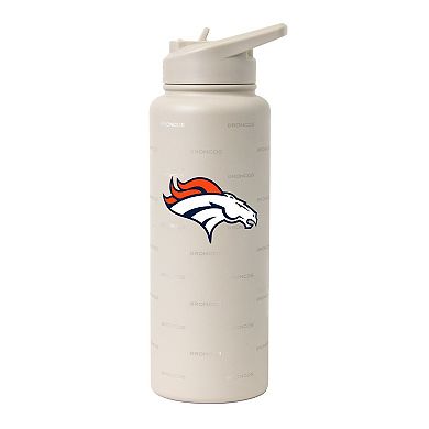 Logo Brands Denver Broncos 34oz. Sand Ghost Quencher Bottle