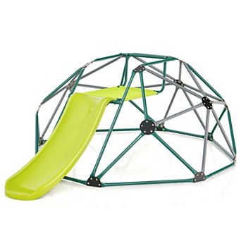 Kids Climbing Dome With Slide Outdoor Jungle Gym Playset