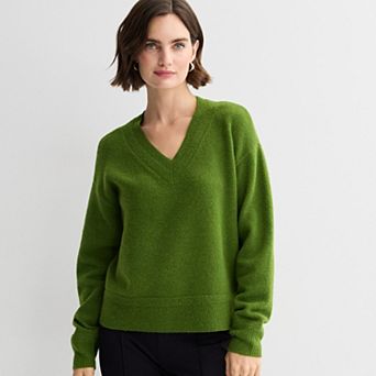Women's Nine West V Neck Pullover Sweater