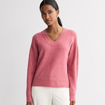 Women's Nine West V Neck Pullover Sweater