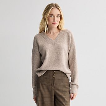 Women's Nine West V Neck Pullover Sweater
