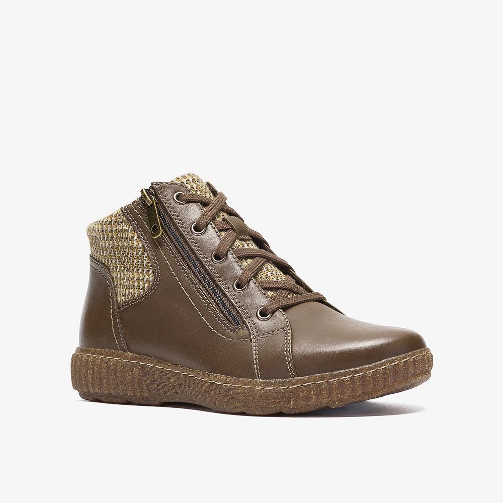 Clarks® Caroline Fiana Women's Ankle Boots With Zip Closure & Lace