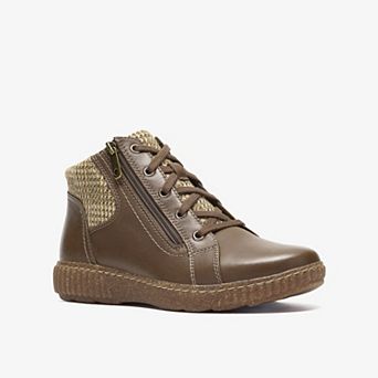 Clarks® Caroline Fiana Women's Ankle Boots With Zip Closure & Lace-Up Design