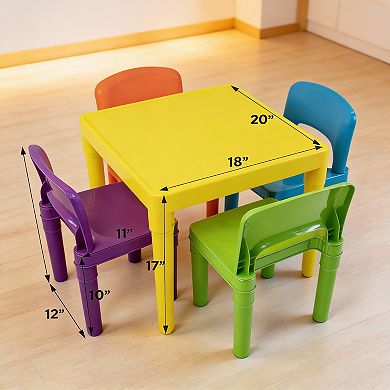 2 Chairs Set 5pc Toddler Playroom Furniture