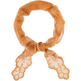 Women's Lace Triangle Scarf, Retro Embroidered Neckerchief Head Wrap Neck Scarves