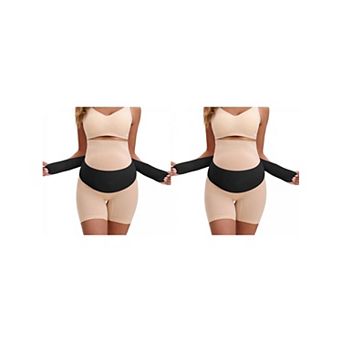 2 Packs Women's Maternity Belly Bands-Soft Pregnancy Belly Support Band, Adjustable for Back