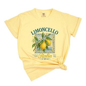 Limoncello Frame - Women's Garment Dyed Graphic T-Shirt