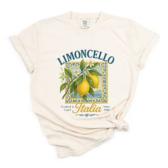 Limoncello Frame - Women's Garment Dyed Graphic T-Shirt