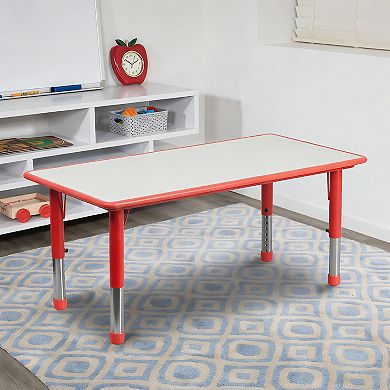 23.625x47.25 Plastic Height Adjustable Activity Table Top
