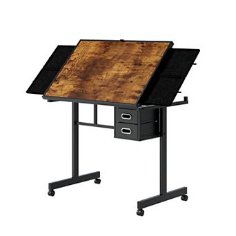 GOODSILO Deluxe Jigsaw Puzzle Table with Storage Drawers and Mobile Workstation for Adult Hobbyists