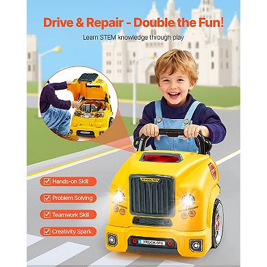 60-Piece Engine Toy with Lights, Sounds & Removable Parts