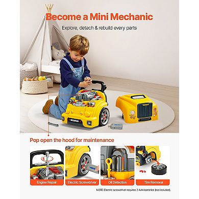 60-Piece Engine Toy with Lights, Sounds & Removable Parts