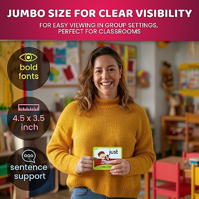 QUOKKA 520 Sight Words Cards Dolch-Based Reading Fluency Flash Cards for Pre-K to 3rd Grade