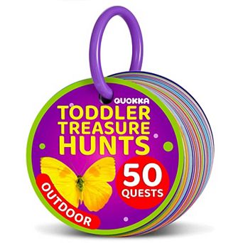 QUOKKA Preschool Activity Cards for Kids 3-5 50 Outdoor Games for Exploration and Development