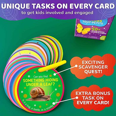 QUOKKA Preschool Activity Cards for Kids 3-5 50 Outdoor Games for Exploration and Development