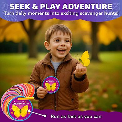 QUOKKA Preschool Activity Cards for Kids 3-5 50 Outdoor Games for Exploration and Development