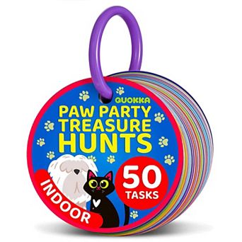 QUOKKA Scavenger Hunt Card Game for Kids 3-5 - 50 Indoor Activities for Preschool Fun