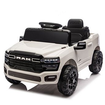 Licensed 12V Kids Ride On Truck with Remote Control, LED Lights, and Music for Ages 3-6