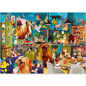 QUOKKA Jigsaw Puzzles 1000 pc Animals Party for Adults & Kids - Funny Puzzle for Men and Women