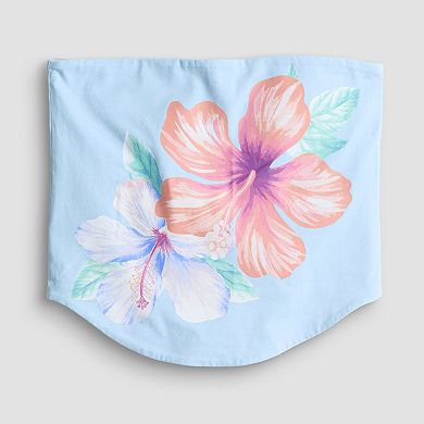 Juniors' Reversible Hibiscus Graphic Tube Top