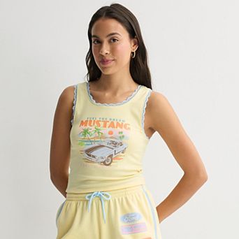 Juniors' Ford Mustang Graphic Tank Top