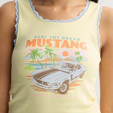 Juniors' Ford Mustang Graphic Tank Top