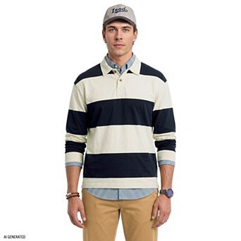Men's IZOD Heavyweight Relaxed Jersey Rugby Shirt