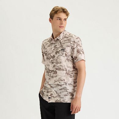 Men's Salt Life Off the Grid Performance Woven Button-Down Shirt