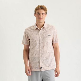 Men's Salt Life Off the Grid Performance Woven Button-Down Shirt