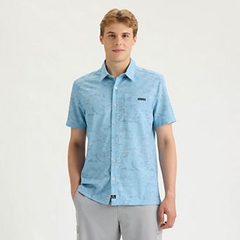 Men's Salt Life Off the Grid Performance Woven Button-Down Shirt