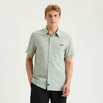 Men's Salt Life Off the Grid Performance Woven Button-Down Shirt