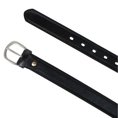CTM Men's 1 1/8 Inch Wide Basic Dress Belt