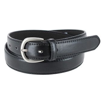 CTM Men's 1 1/8 Inch Wide Basic Dress Belt