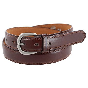CTM Men's 1 1/8 Inch Wide Basic Dress Belt