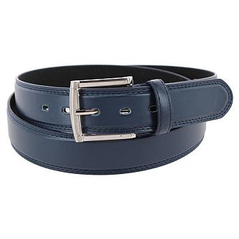 CTM Men's Big & Tall 1.5 Inch Wide Basic Leather Belt