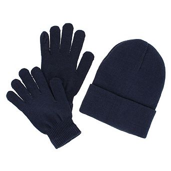 CTM Adult One Size Winter Beanie Hat and Gloves Set by Wootie