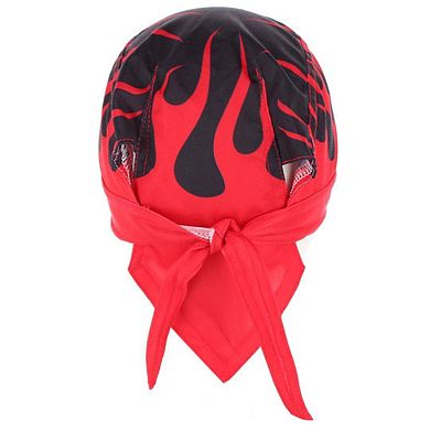 CTM Men's Flames Du rag Skull Cap by Wootie