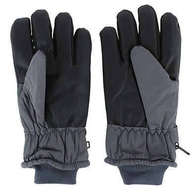 CTM Adult Winter Ski Gloves with Extended Cuff and Wrist Strap by Wootie