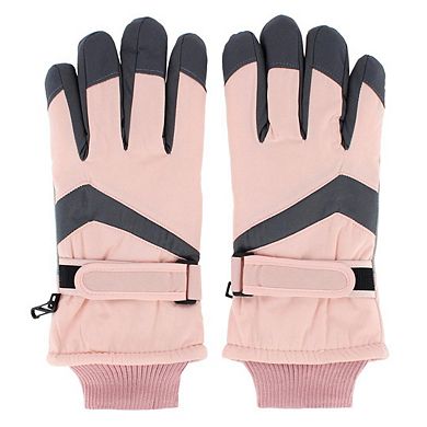 CTM Adult Winter Ski Gloves with Extended Cuff and Wrist Strap by Wootie