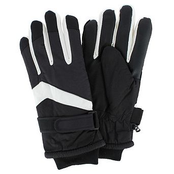 CTM Adult Winter Ski Gloves with Extended Cuff and Wrist Strap by Wootie