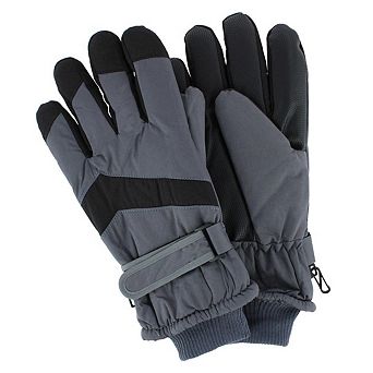 CTM Adult Winter Ski Gloves with Extended Cuff and Wrist Strap by Wootie