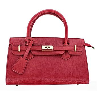 CTM Women's Pebble Grain Handbag Purse with Removable Crossbody Strap