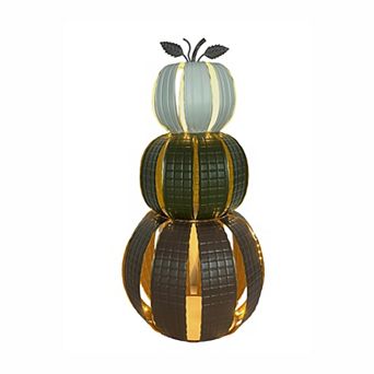 Celebrate Together™ Fall LED Stacked Metal Pumpkin Outdoor Decor