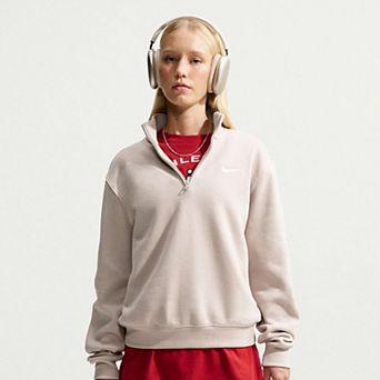 Women's Nike Studio Fleece Quarter-Zip Sweatshirt