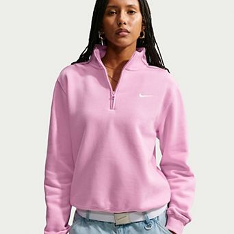 Women's Nike Studio Fleece Quarter-Zip Sweatshirt