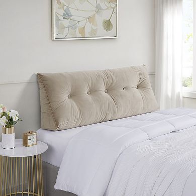 Sweet Home Bed Wedge Pillow with Side Pockets for Headboard