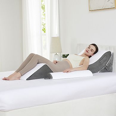 Sweet Home 4-Piece High Density Foam Support Wedge Pillow Set