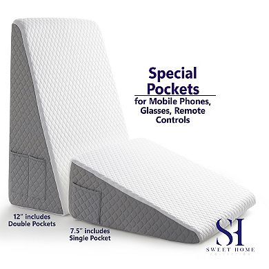 Sweet Home High Density Foam Bed Wedge Pillow